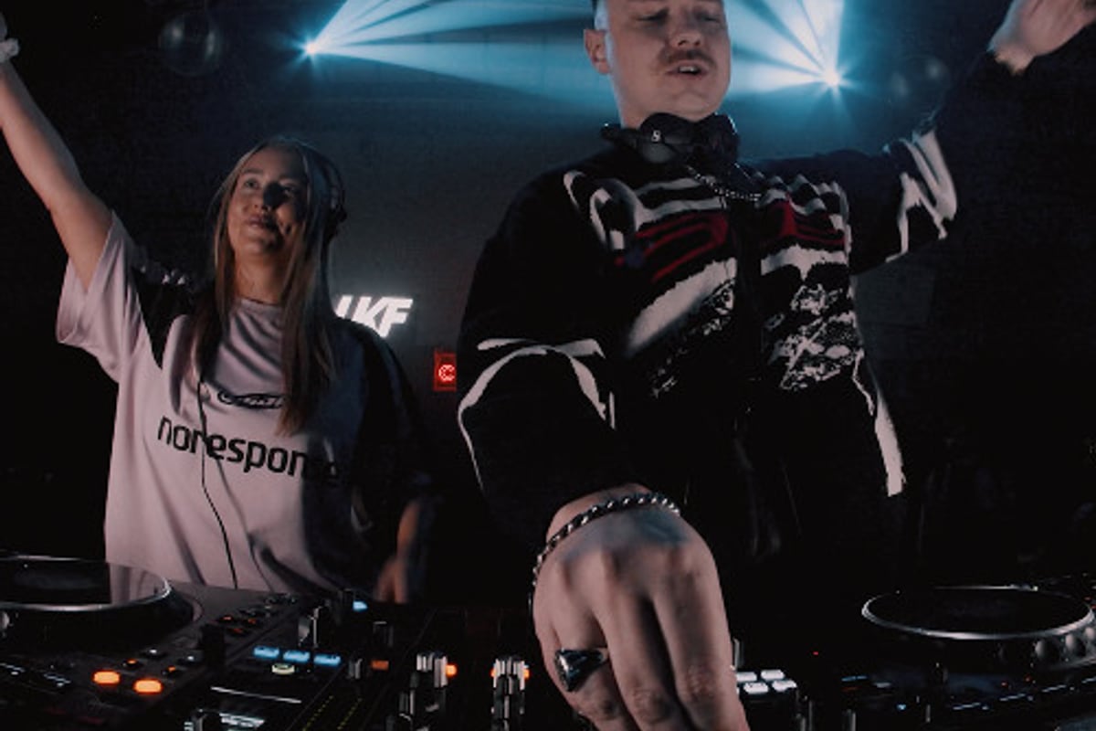 Casey Club, the Bristol bass producer behind Borehole, at the DJ booth