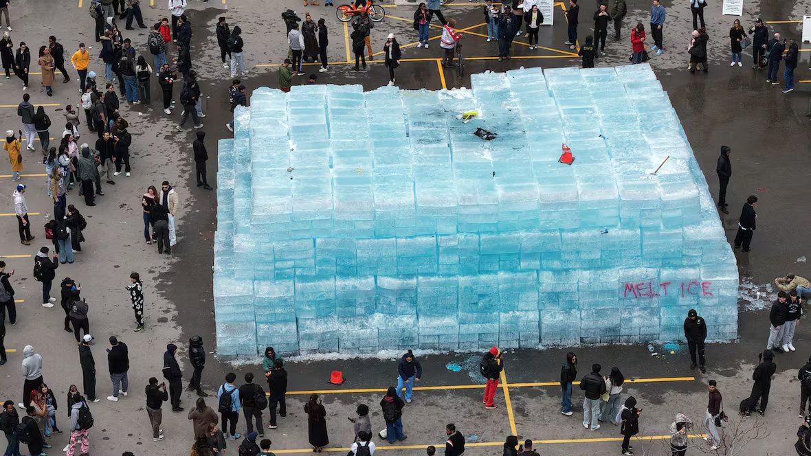 Drake Iceman concept art. Blocks of ice. 