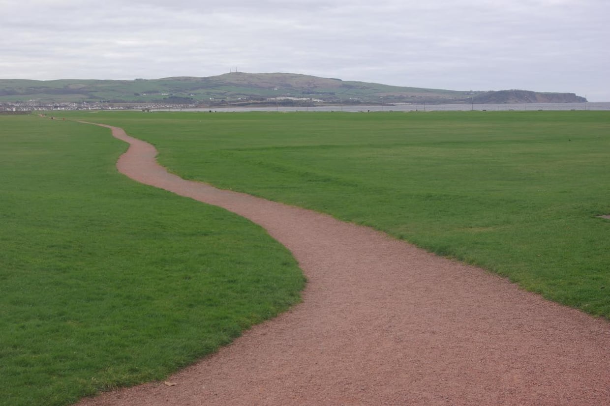 The Low Green in Ayr, the seafront where Ewan McVicar grew up