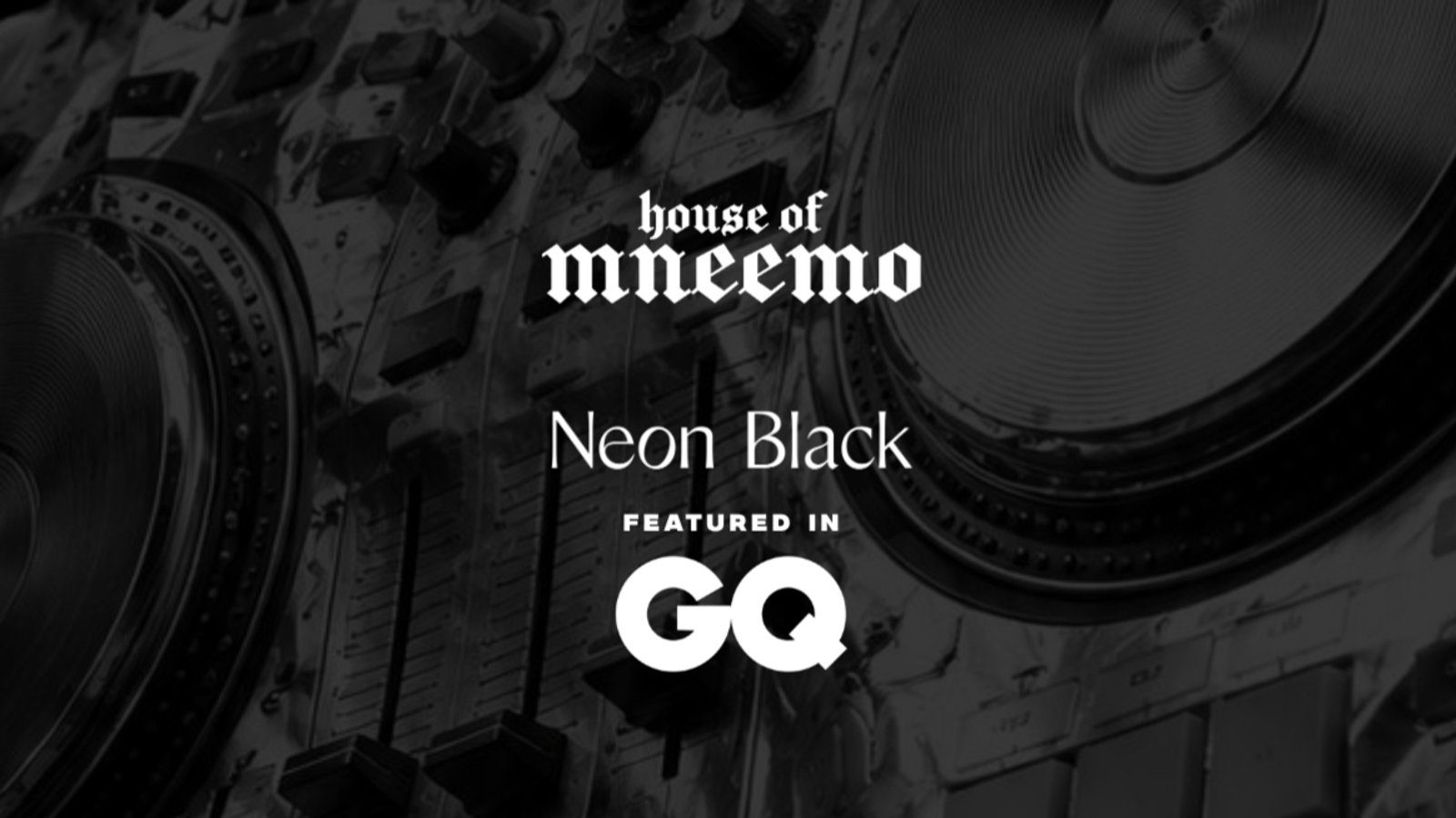 Neon Black and House of MNEEMO, Embassy Gardens flyer