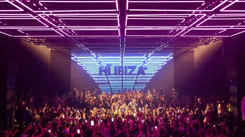 A UK DJ playing a long set in an Ibiza booth, the pipeline from London clubs to the island in 2026