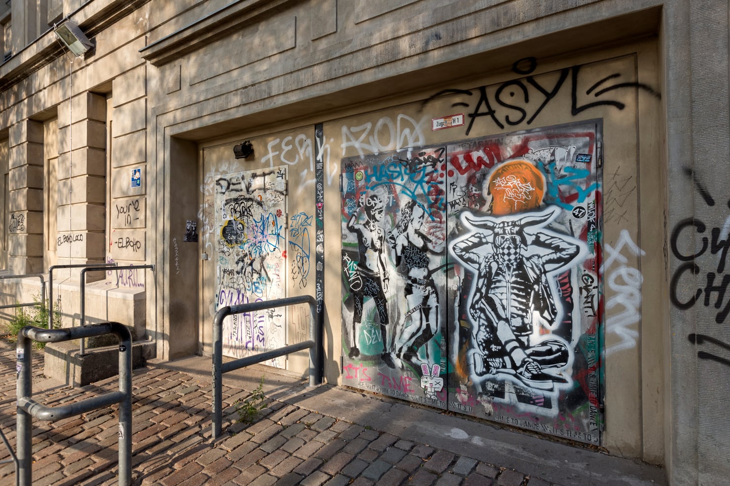 The entrance to Berghain in Berlin, the room that codified the modern door policy