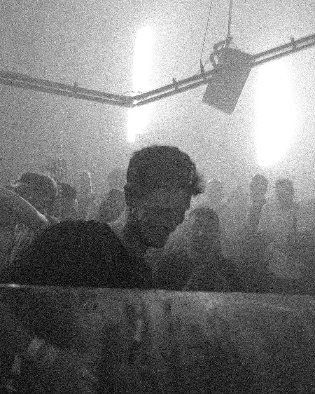 Inside the Warehouse Project at Depot Mayfield, Ewan McVicar at the decks